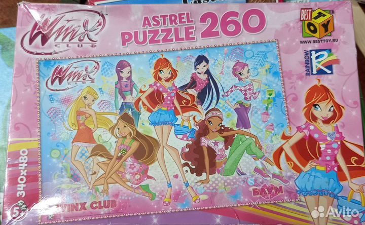 Пазлы разные 9/16/25/36шт 64/ 260/560/560 деталей