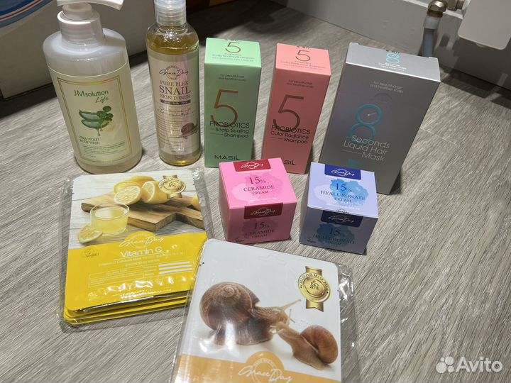 Корейская косметика для волос и лица