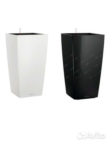 Кашпо Lechuza Cubico Premium 22 h41 см глянец