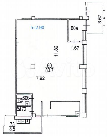 Торговая площадь, 100.7 м²
