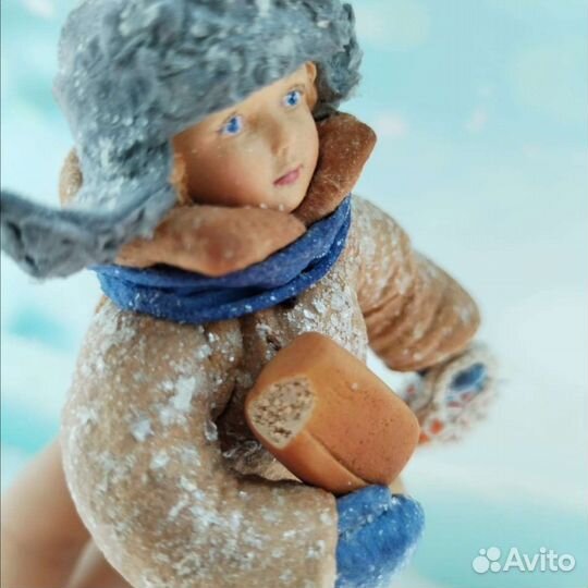 Ватная игрушка. Ручная работа