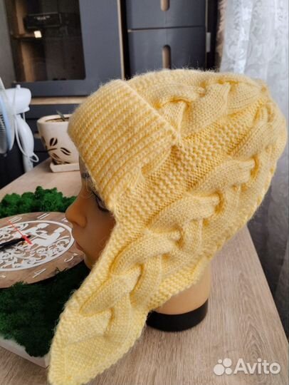 Шапка ушанка женская