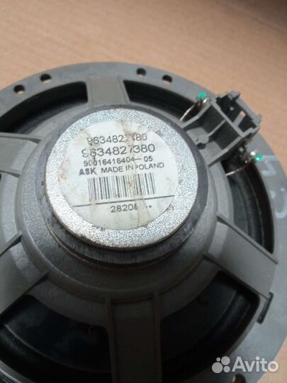 Citroen C4 динамик переднюю дверь