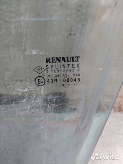 Стекло двери переднее левое Renault Scenic 1
