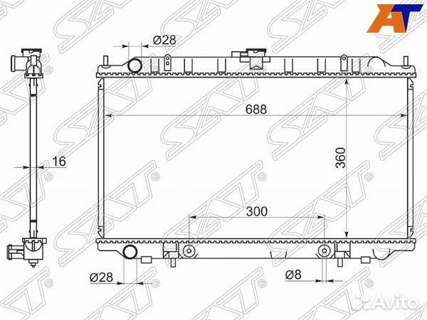 Радиатор nissan primera camino