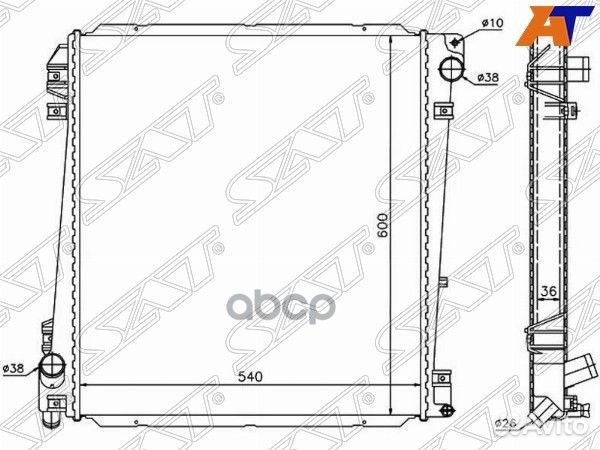 Радиатор Ford Explorer 01-05 FD0007-02 Sat