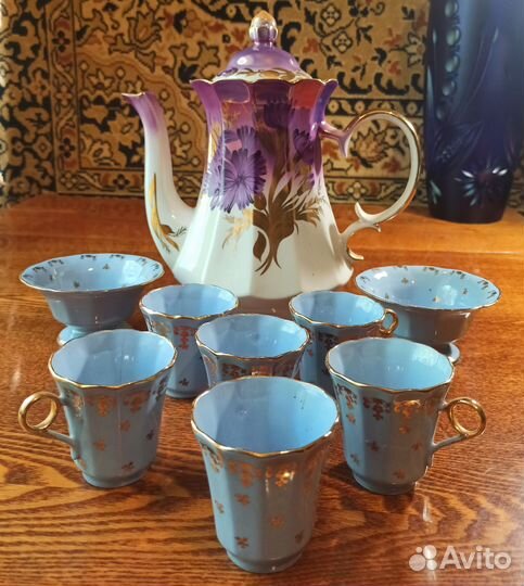 Антикварный фарфоровый сервиз 1950 г СССР