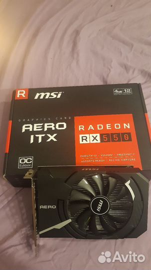 Видеокарта Radeon RX 550 4gb