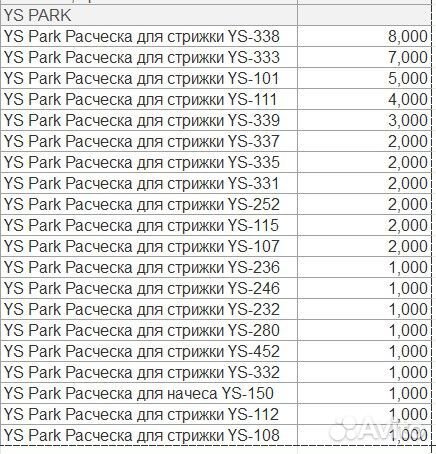 YS Park Расческа для стрижки