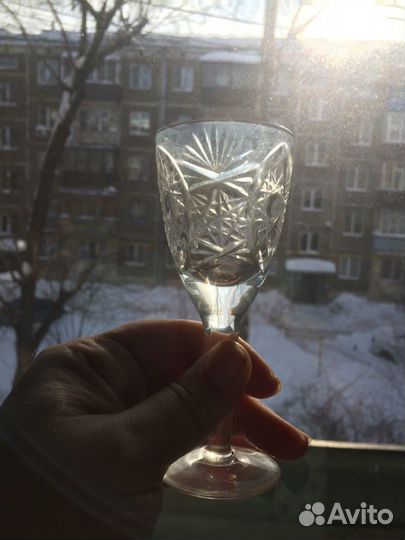 Подсвечник, фужеры, ваза хрусталь, форма запекания