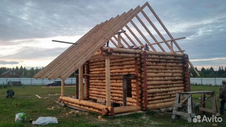 Баня 6x4 (ручная рубка)