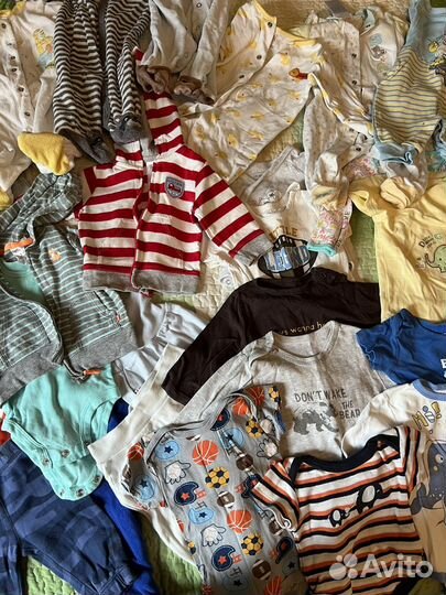 Пакет брендовой одежды для мальчика 3-6 мес