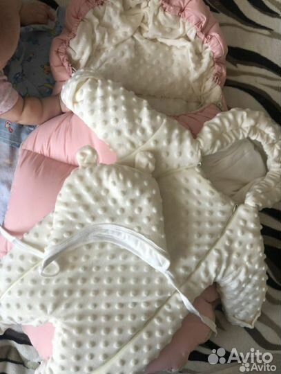 Комплект на выписку для девочки зима