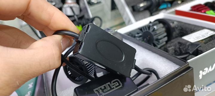 Led лампа h4 с линзой / улучшенный дальний 12/24 в