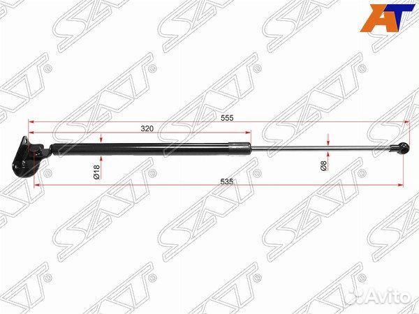 Амортизатор крышки багажника subaru impreza, subar
