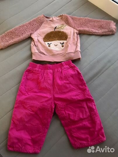 Вещи пакетом на девочку 74