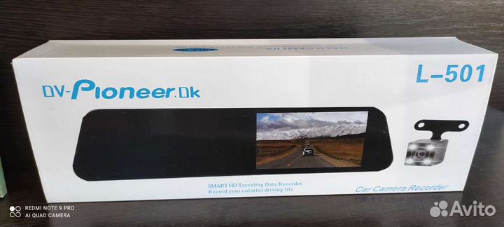 Видеорегистратор зеркало L-501 pioneer три в одном