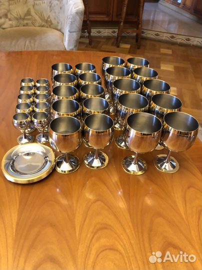 Набор бокалов и блюдец Zepter Принц 40 предметов