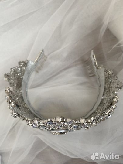 Свадебная корона, корона ручной работы