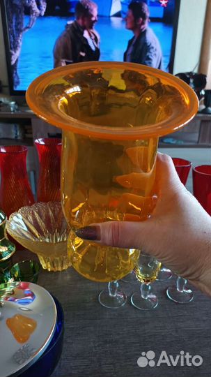 Посуда цветное стекло СССР