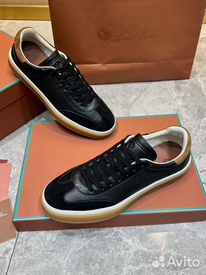 Кеды мужские Loro Piana Tennis Walk цвет чёрный