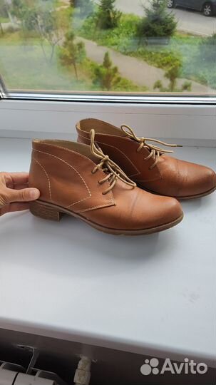 Ботинки кожаные