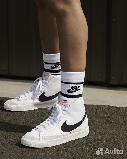 Кожаные кеды Nike Blazer mid '77 42,5