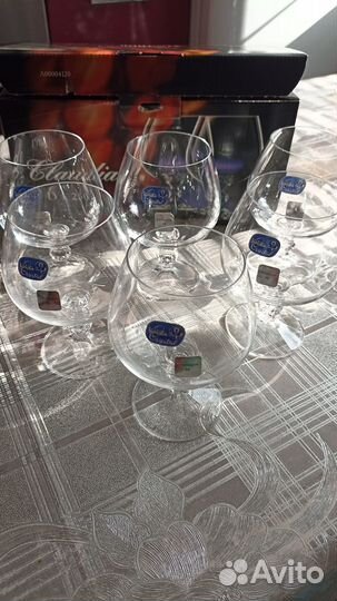 Фужеры богемия Чехия 6 шт