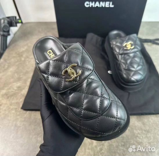 Женские мюли chanel премиум