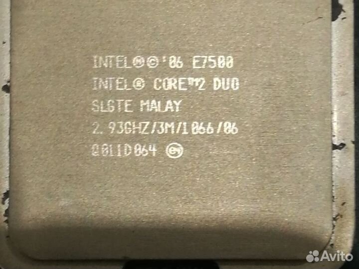 Процессор Intel Core 2 Duo E7500