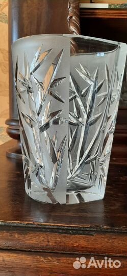 Ваза хрустальная СССР Иней