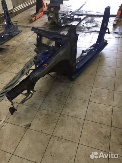 Лонжерон четверть с порогом левый Skoda Fabia 2