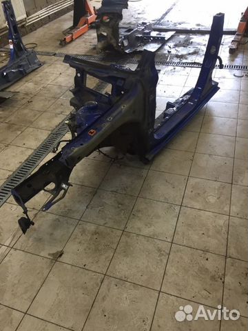 Лонжерон четверть с порогом левый Skoda Fabia 2