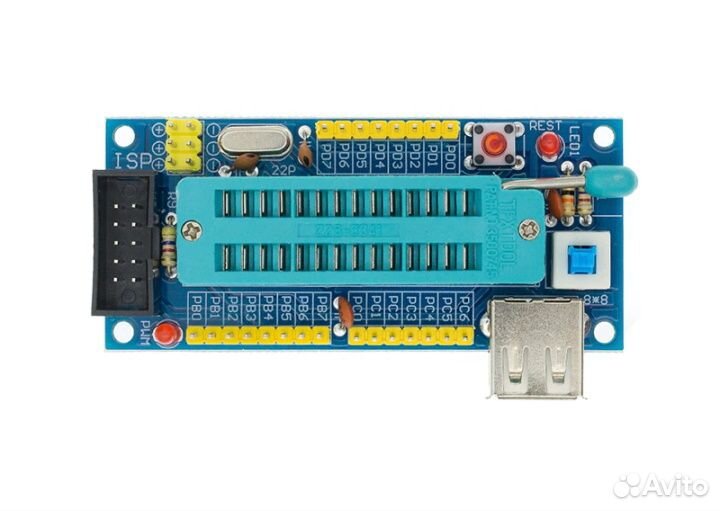 Программатор USB avrisp USB avrasp + кроватки