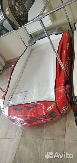 Кровать-машина Ламба Next Красная 2