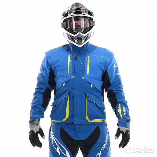 Куртка Эндуро Freeride DF Blue-Yellow 2023