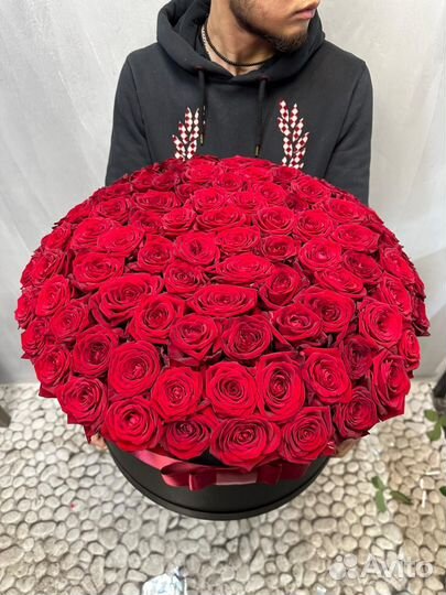 Букет 101 розовая роза