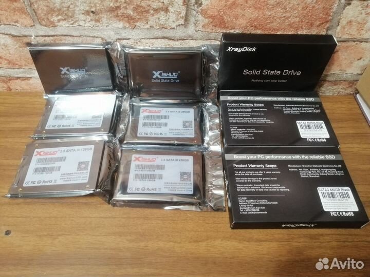 Новые ssd диски: 128,240,256,512гб