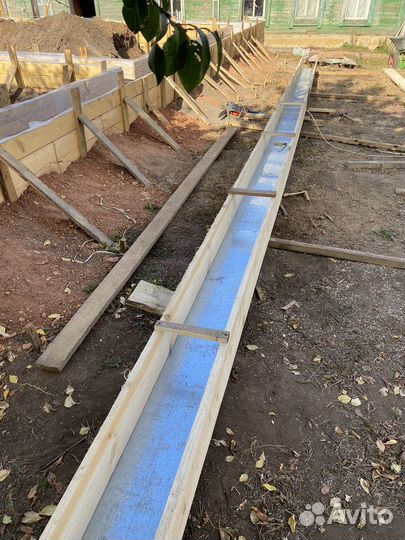 Аренда, продажа. Жолоб для заливки фундамента
