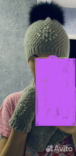 Шапка зимняя женская