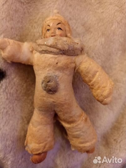 Старинная елочная игрушка Пьеро