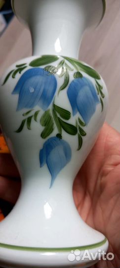 Ваза для цветов СССР молочное стекло