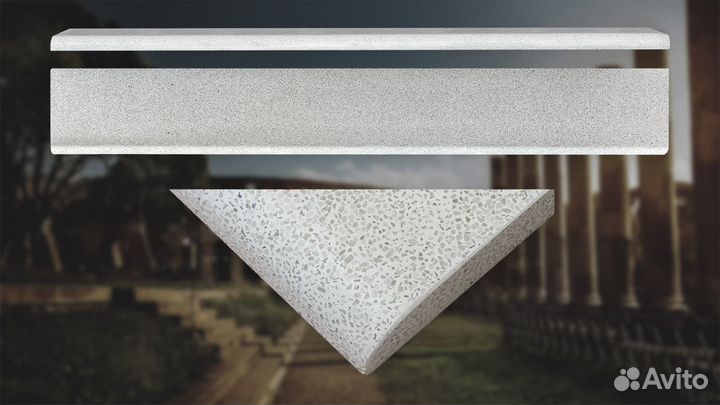 Подоконники и Отливы из худ. бетона под мрамор