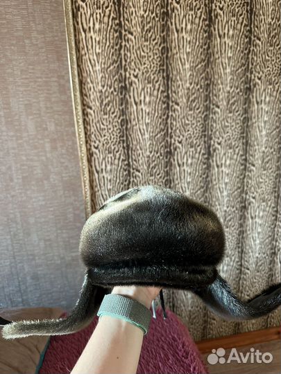 Мужская шапка из нерпы