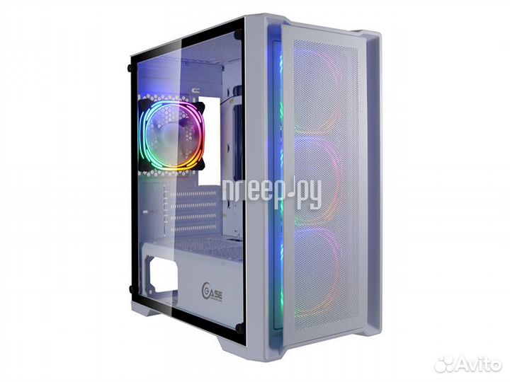 Powercase Alisio Micro X4W mATX без бп White C