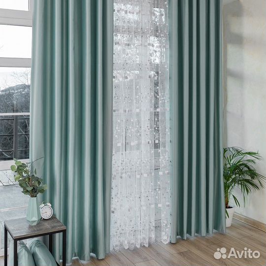 Шторы Адора топаз новые на окна пошив