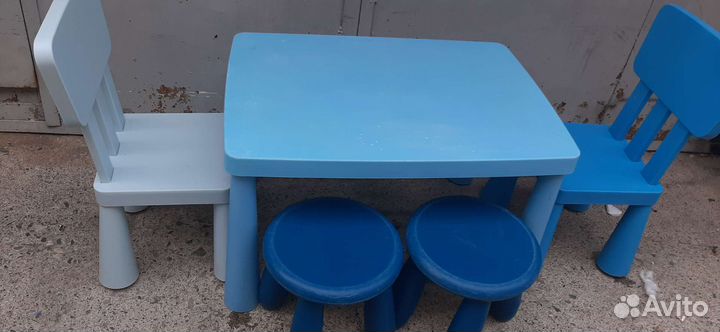 Детский стол и стулья IKEA