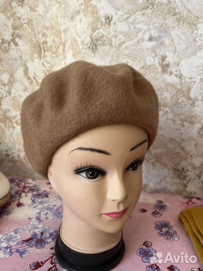 Береты новые 100 шерсть классика