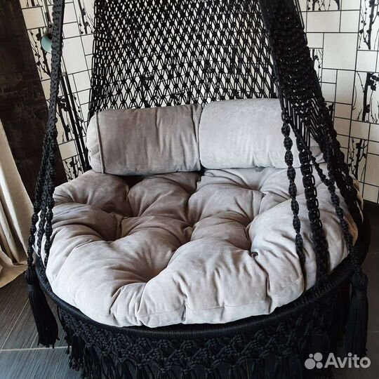 Подвесная качель-шатер,гамак в технике макраме