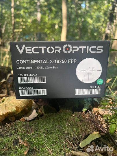 Прицел Vector Optics Continental x6 3-18x50 34 мм